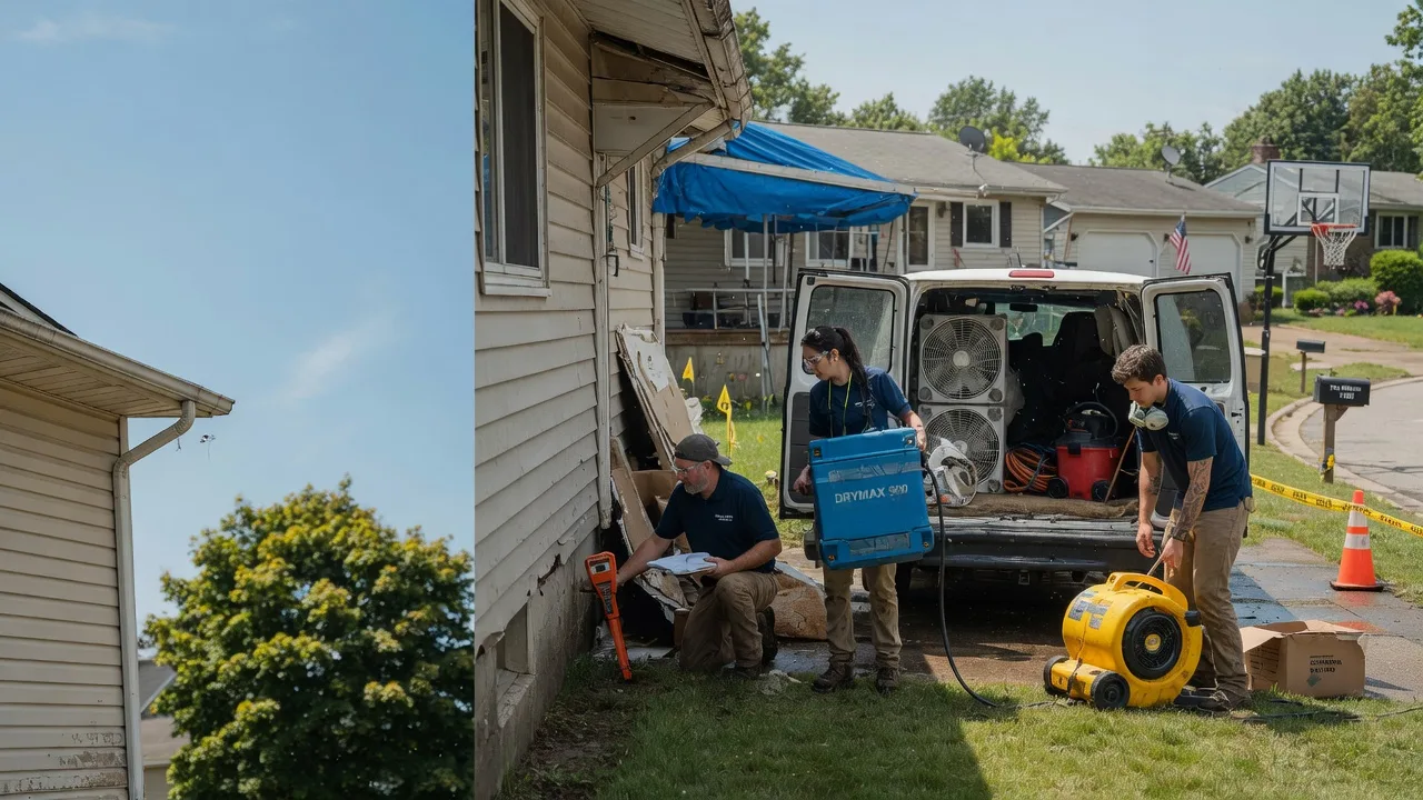 Ceiling Leak Cleanup in Elmore, OH near me